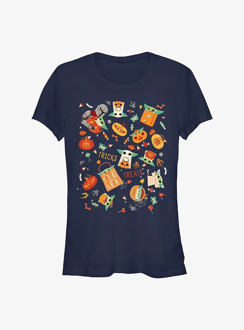 Star Wars The Mandalorian Child Candy Hunter Girls T-Shirt