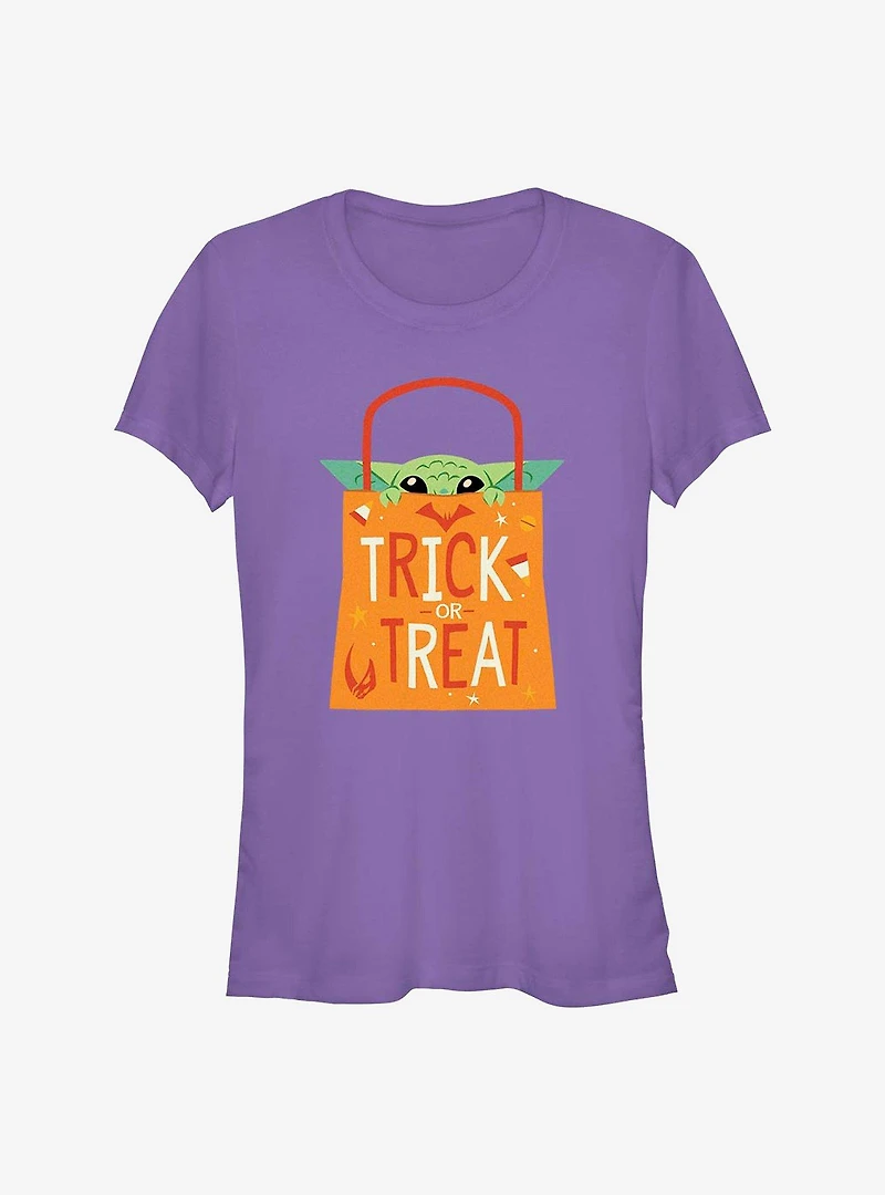 Star Wars The Mandalorian Child Trick Or Treat Girls T-Shirt