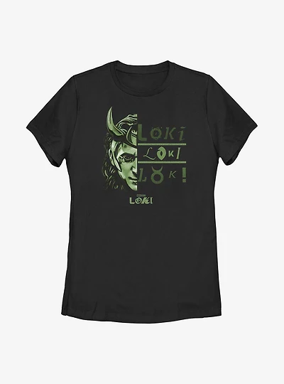 Marvel Loki Big Metaphor Womens T-Shirt