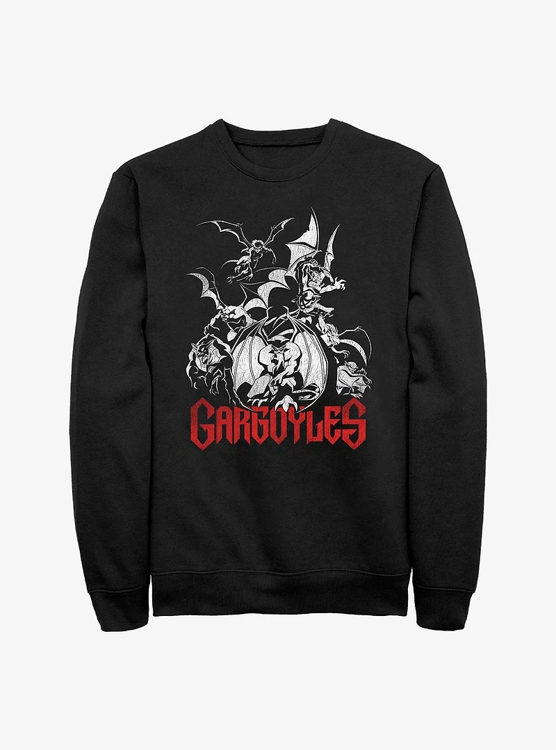 Disney Gargoyles Red And White Sweatshirt