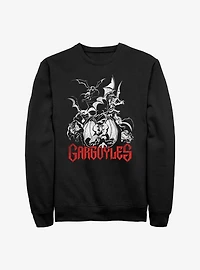 Disney Gargoyles Red And White Sweatshirt