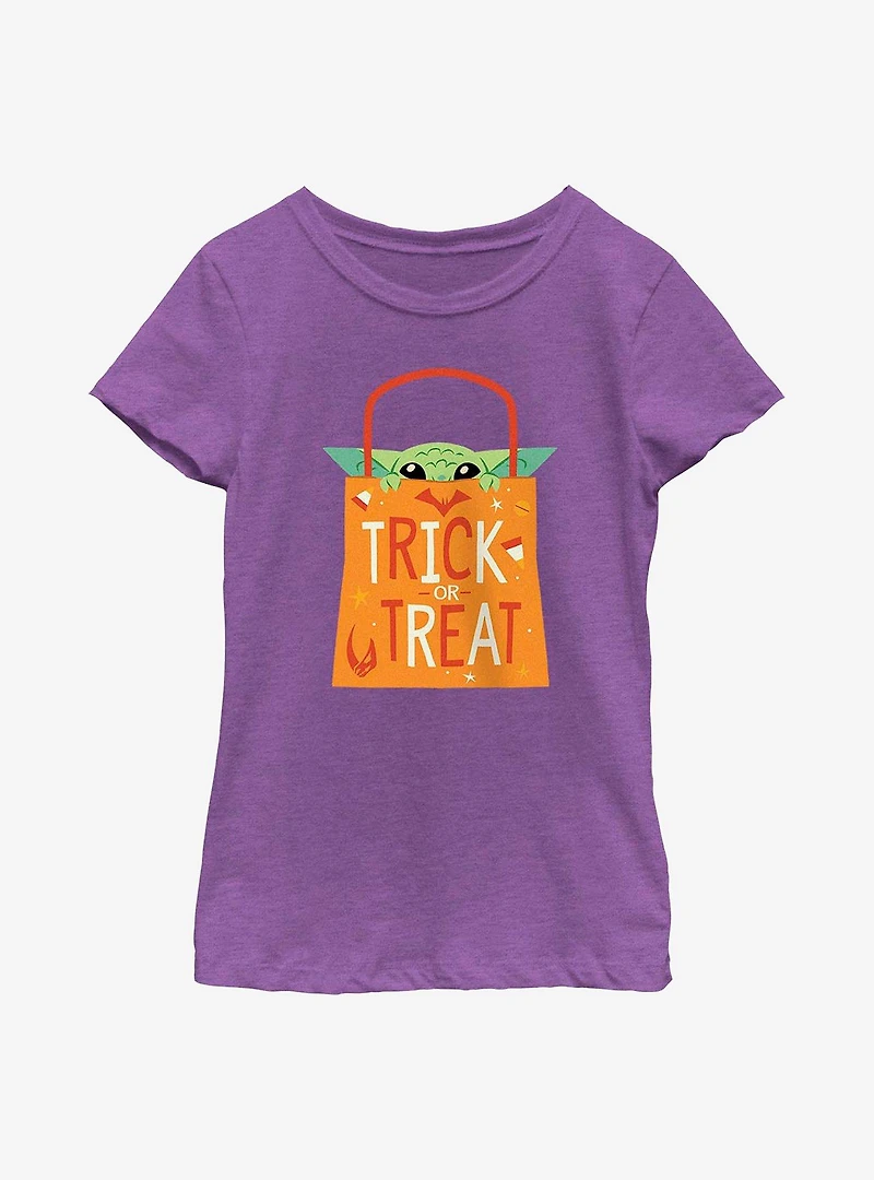 Star Wars The Mandalorian Trick or Treat Youth Girls T-Shirt