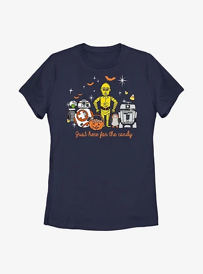Star Wars Here For Candy Womens T-Shirt