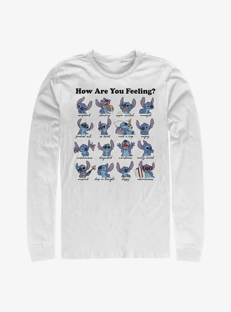 Disney Lilo And Stitch Moods Long-Sleeve T-Shirt