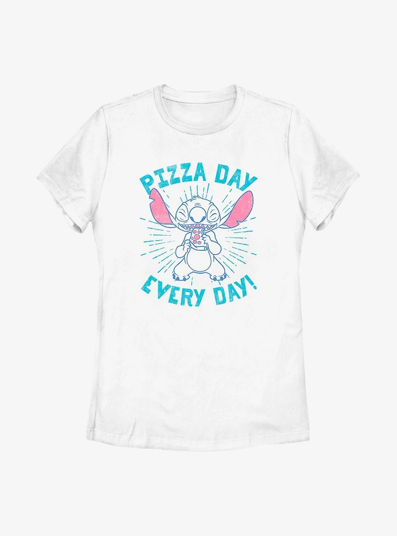 Disney Lilo And Stitch Pizza Day Every Womens T-Shirt