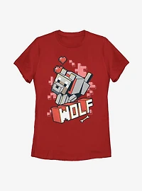 Minecraft Wolf Hero Womens T-Shirt