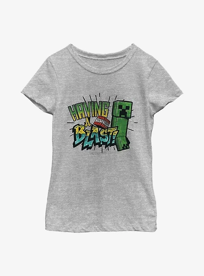 Minecraft Having A Blast Youth Girls T-Shirt