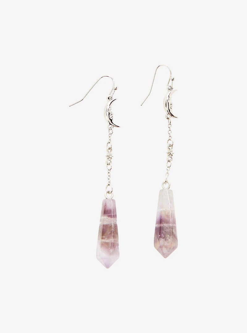 Celestial Amethyst Drop Earrings
