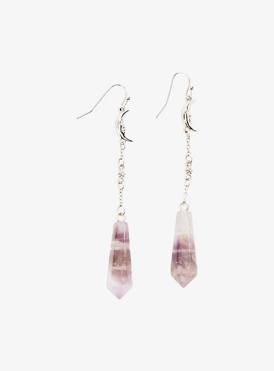 Celestial Amethyst Drop Earrings