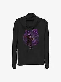 Marvel What If...? T'Challa Star-Lord Cowlneck Long-Sleeve Girls Top