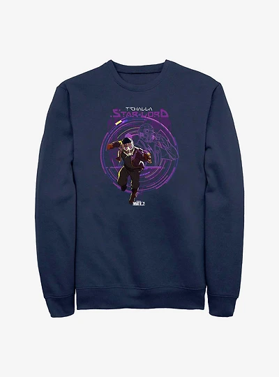 Marvel What If...? T'Challa Star-Lord Crew Sweatshirt