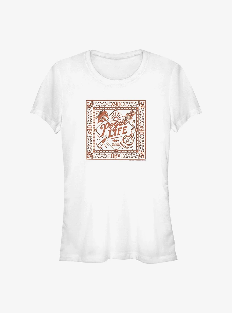 Outer Banks Pogue Life Square Frame Girls T-Shirt
