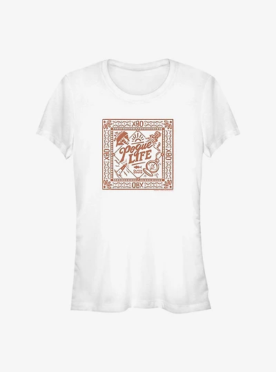 Outer Banks Pogue Life Square Frame Girls T-Shirt