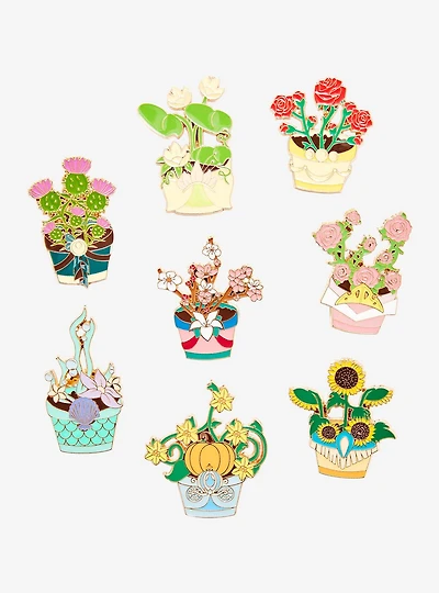 Loungefly Disney Princess Potted Plant Blind Box Enamel Pin - BoxLunch Exclusive