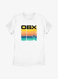 Outer Banks OBX Rainbow Stack Womens T-Shirt