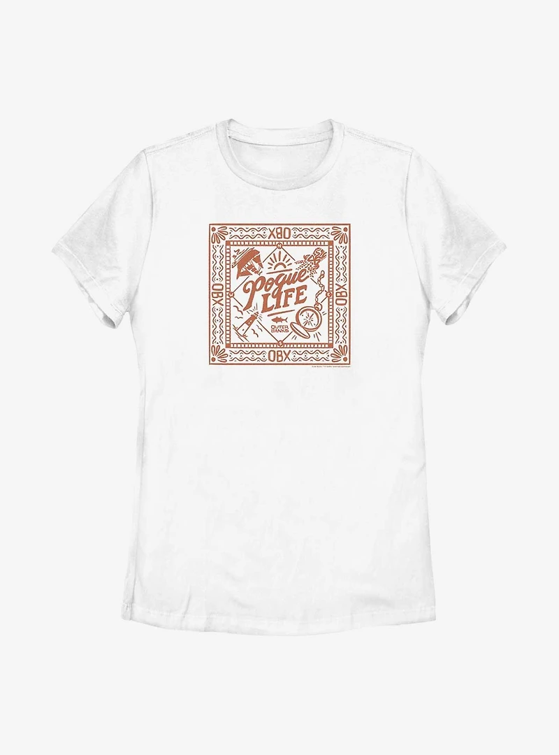 Outer Banks Square Badge Womens T-Shirt
