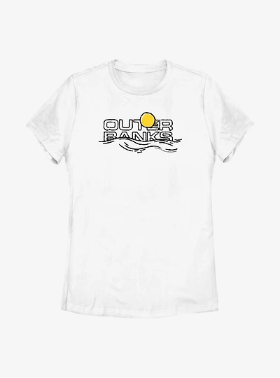 Outer Banks Title on Horizon Womens T-Shirt