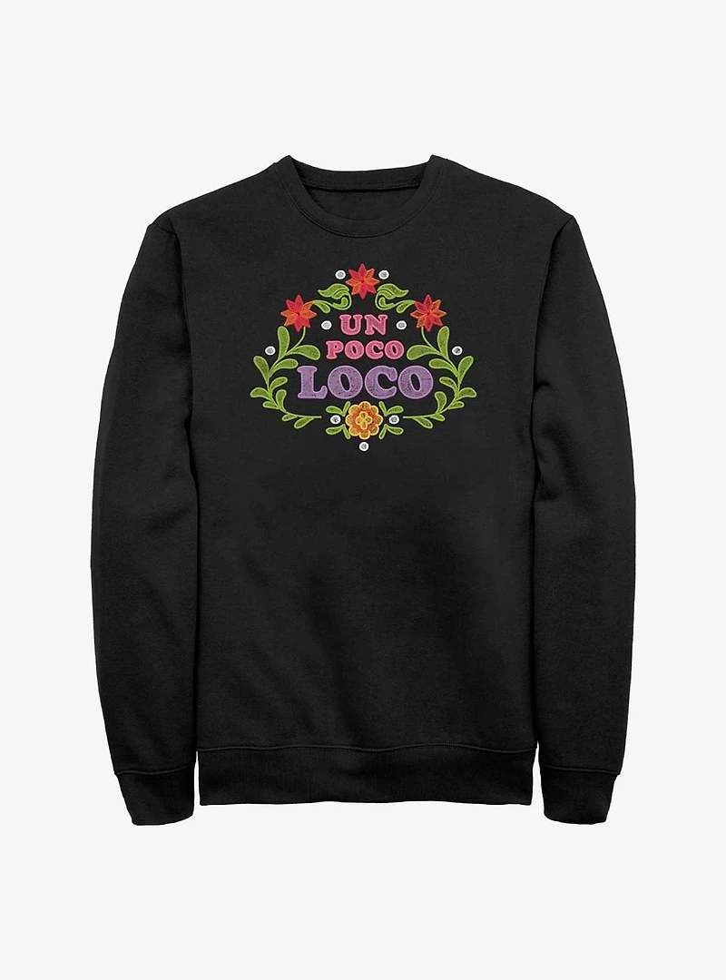 Disney Pixar Coco Un Poco Loco Floral Sweatshirt