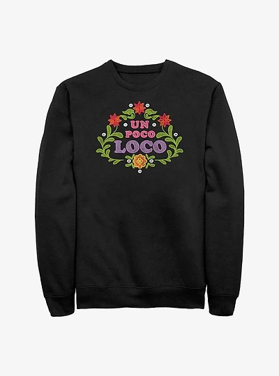 Disney Pixar Coco Un Poco Loco Floral Sweatshirt