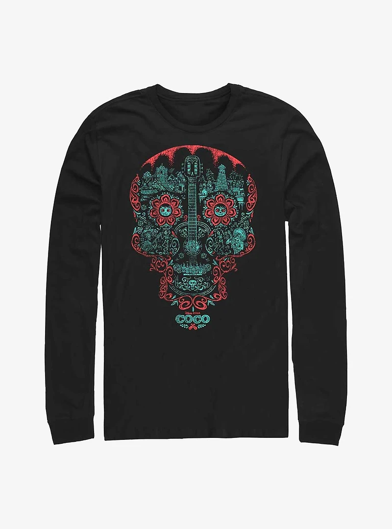 Disney Pixar Coco Craneo Muerto Long-Sleeve T-Shirt