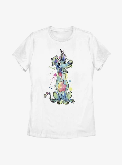 Disney Pixar Coco Watercolor Dante Womens T-Shirt