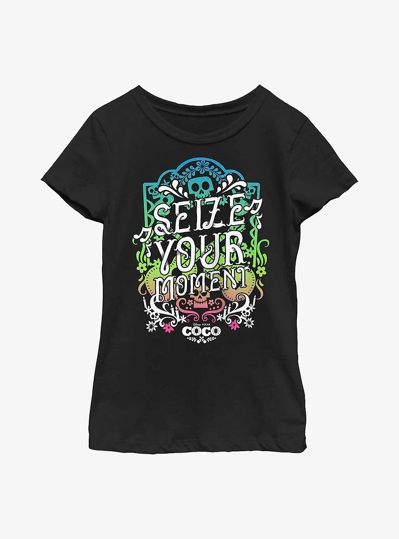 Disney Pixar Coco Seize Your Moment Youth Girls T-Shirt