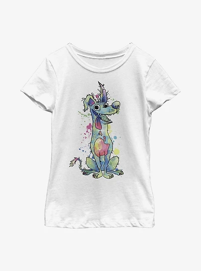 Disney Pixar Coco Watercolor Dante Youth Girls T-Shirt
