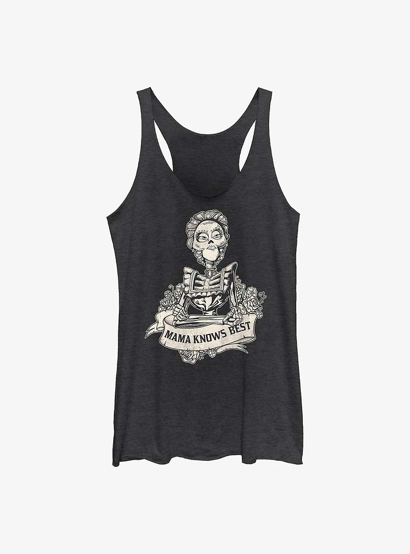 Disney Pixar Coco Mom Knows Best Womens Tank Top