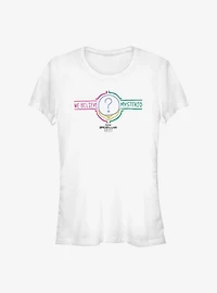 Marvel Spider-Man We Believe Mysterio Text Girls T-Shirt
