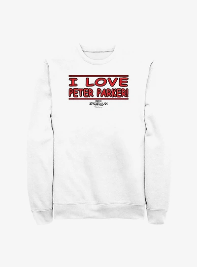 Marvel Spider-Man I Love Peter Parker Crew Sweatshirt