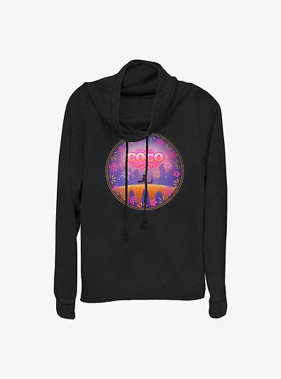 Disney Pixar Coco Bridge Cowlneck Long-Sleeve Girls Top