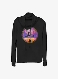 Disney Pixar Coco Bridge Remember Me Cowlneck Long-Sleeve Girls Top