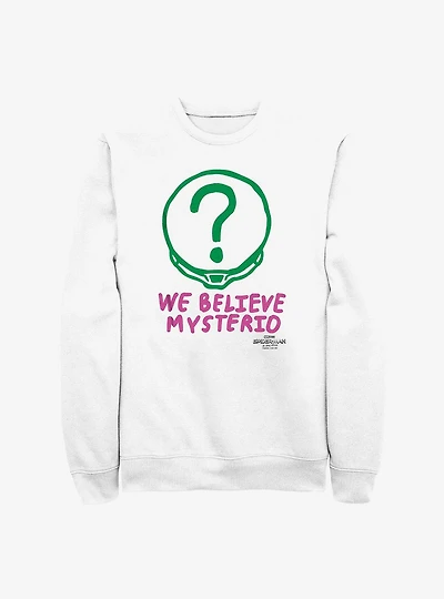 Marvel Spider-Man We Believe Mysterio Logo Crew Sweatshirt