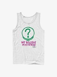 Marvel Spider-Man We Believe Mysterio Logo Tank
