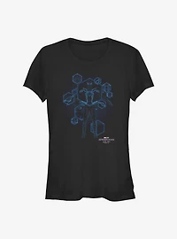 Marvel Spider-Man Blue Print Ready Girls T-Shirt
