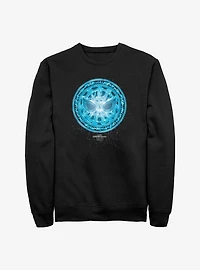 Marvel Spider-Man Blue Spidey Rune Crew Sweatshirt