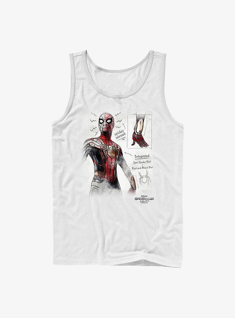 Marvel Spider-Man Sketched Tank