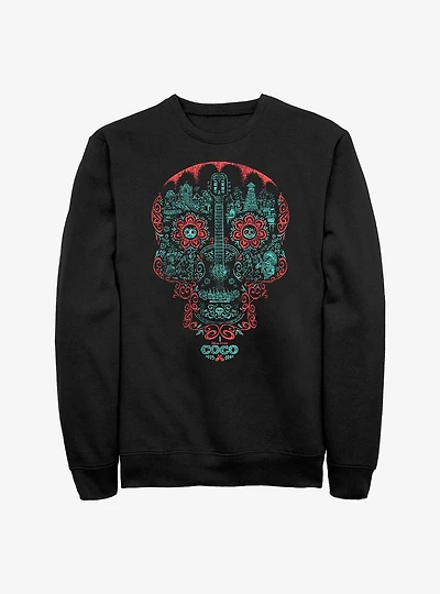 Disney Pixar Coco Craneo Muerto Crew Sweatshirt