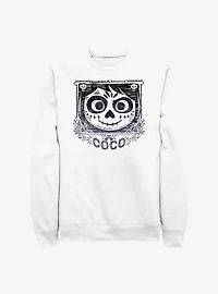 Disney Pixar Coco Face Frame Crew Sweatshirt