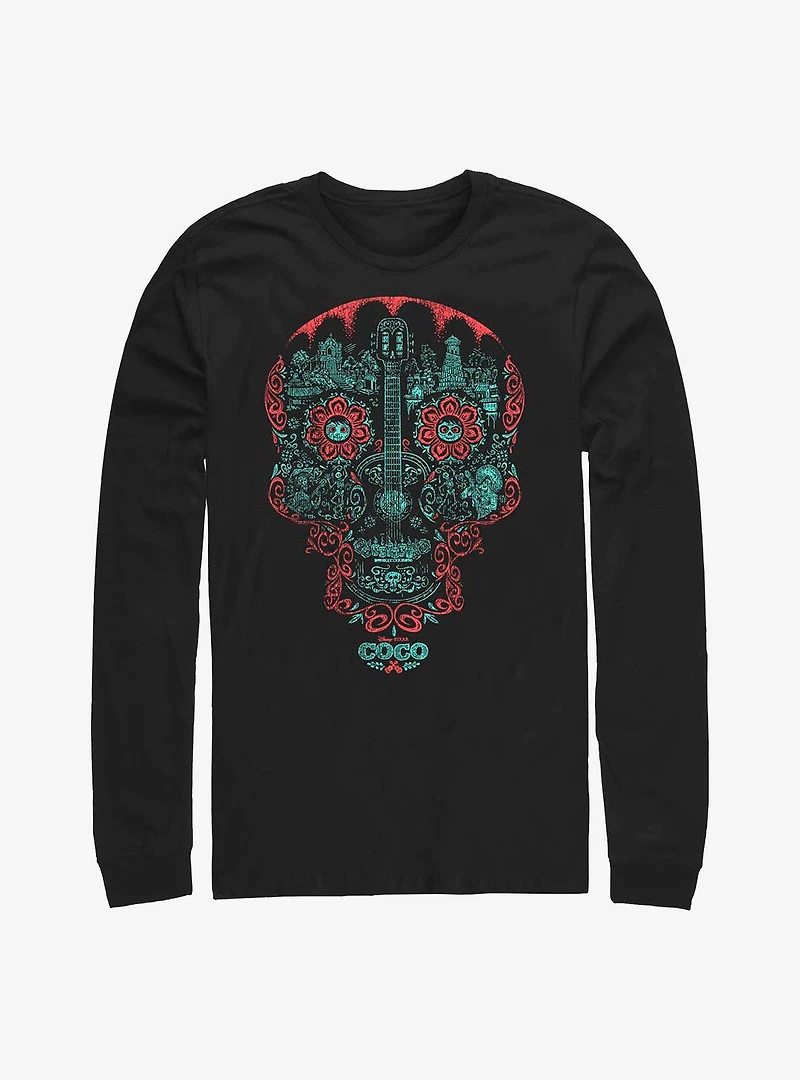 Disney Pixar Coco Craneo Muerto Long-Sleeve T-Shirt