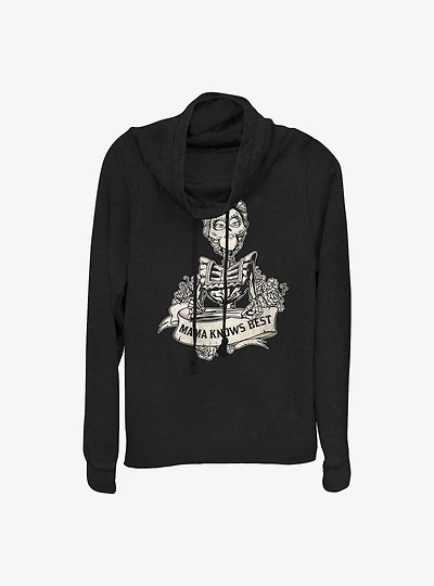 Disney Pixar Coco Mama Knows Best Cowlneck Long-Sleeve Girls Top