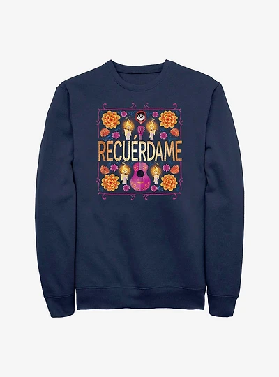 Disney Pixar Coco Recuerdame Crew Sweatshirt