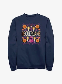 Disney Pixar Coco Recuerdame Crew Sweatshirt