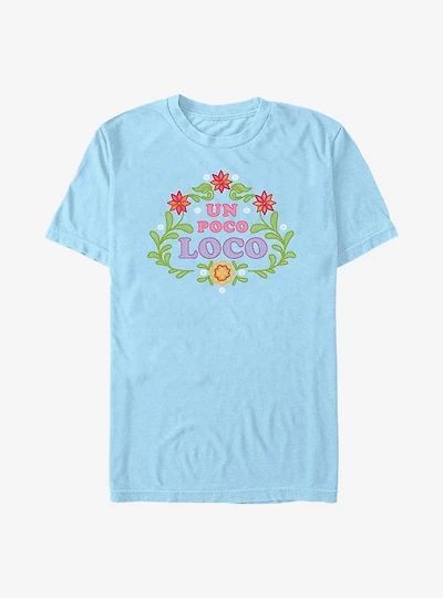 Disney Pixar Coco Un Poco Loco Floral Emblem T-Shirt