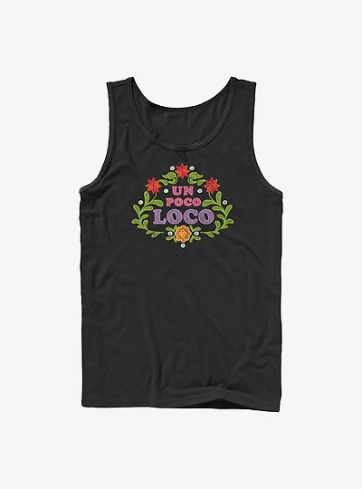 Disney Pixar Coco Un Poco Loco Floral Emblem Tank