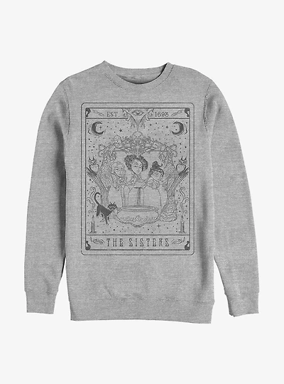 Disney Hocus Pocus The Sisters Tarot Crew Sweatshirt
