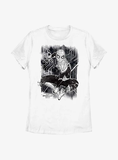 Marvel Spider-Man: No Way Home Spider Inked Womens T-Shirt