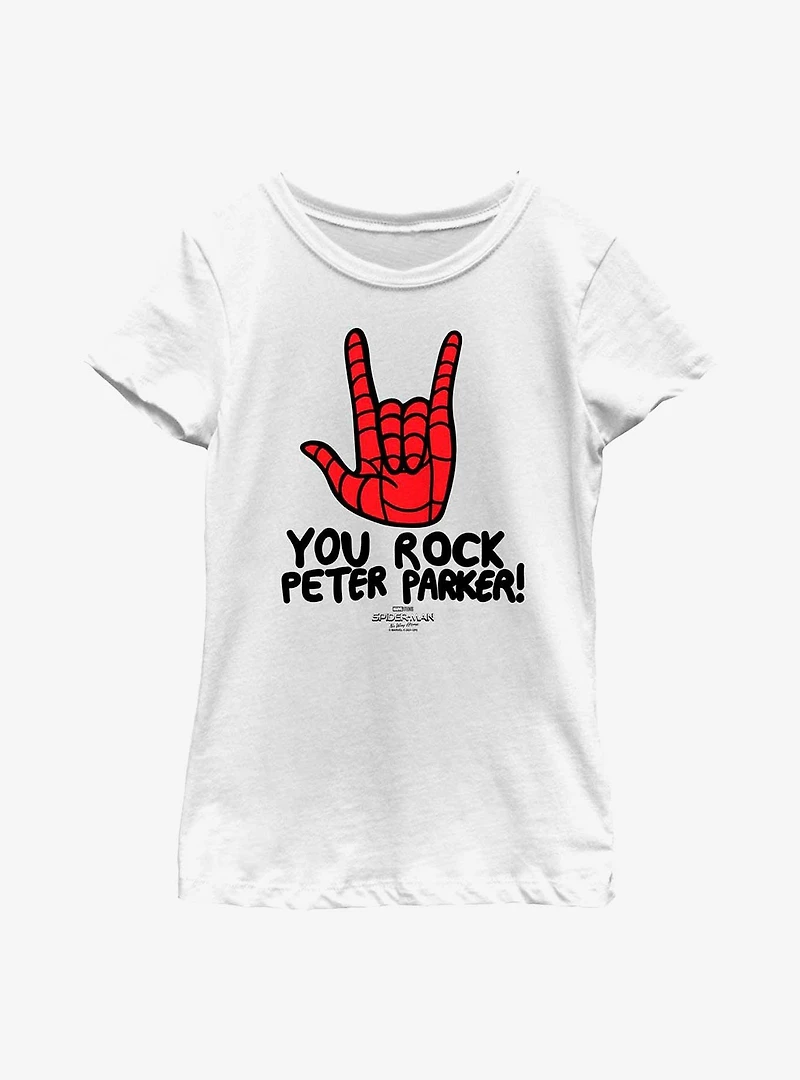 Marvel Spider-Man: No Way Home Parker Rocks Youth Girls T-Shirt
