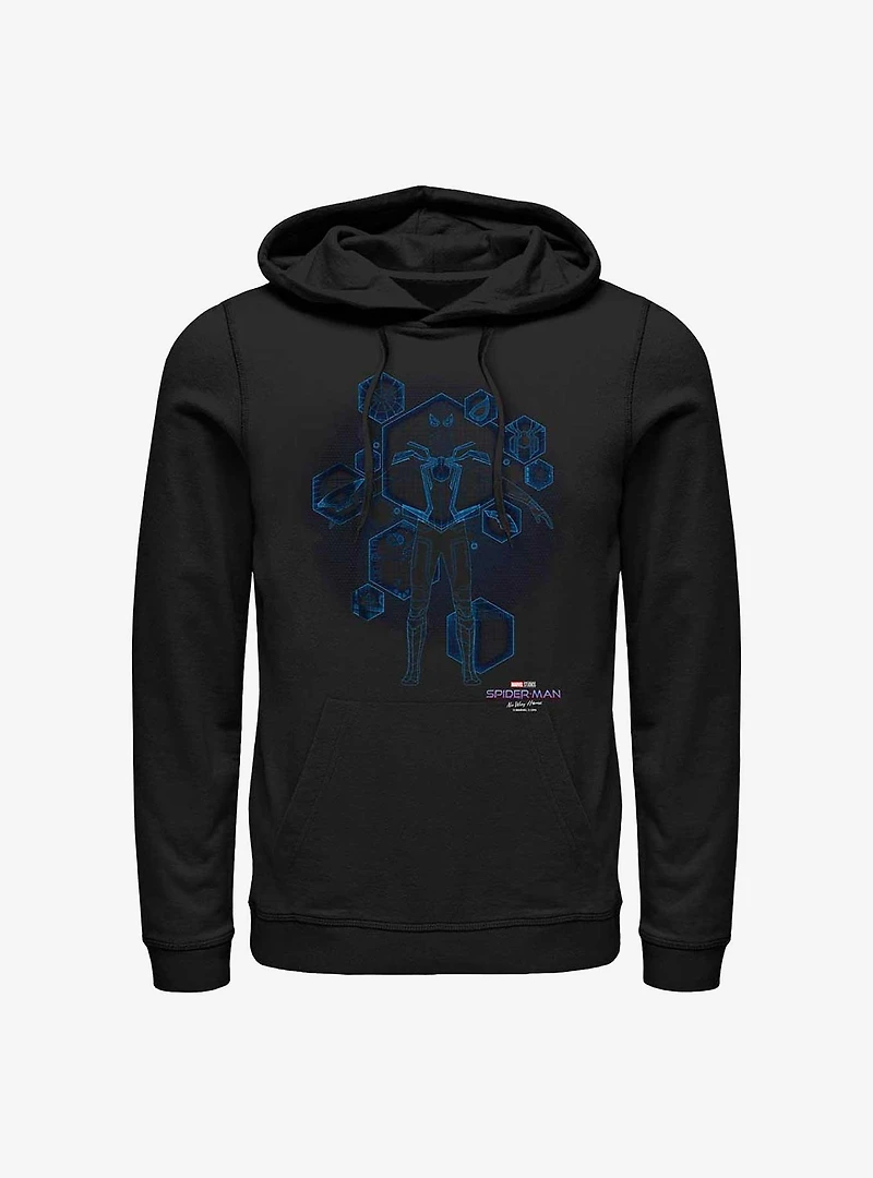 Marvel Spider-Man: No Way Home Blue Print Ready Hoodie