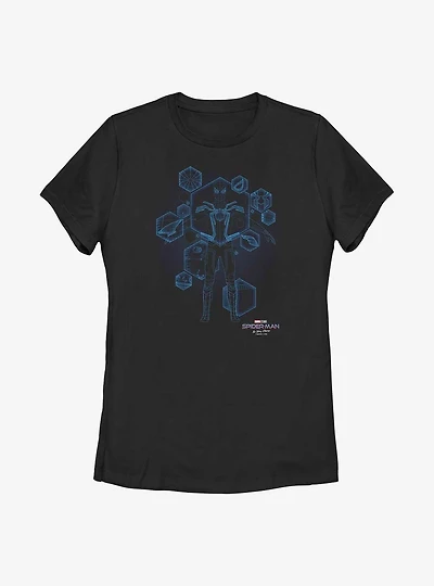 Marvel Spider-Man: No Way Home Blue Print Ready Womens T-Shirt